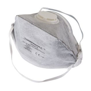 Plat vouwbaar FFP2 stofmasker met ventiel, enkel gebruik