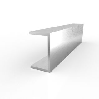 Aluminium U-profiel ungleich. 100 MM 6060 T6