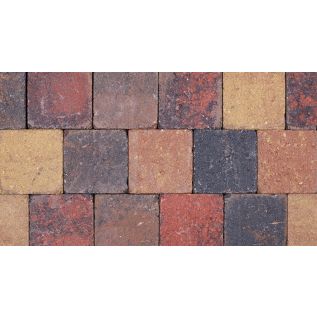 Bunt Pflastersteine getrommelt