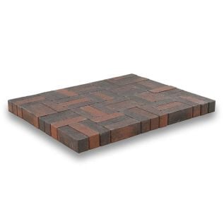 Braun-Schwarz Pflastersteine gerade