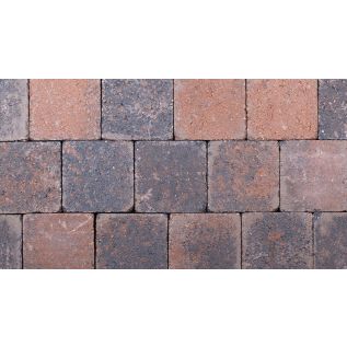 Braun-Schwarz Pflastersteine getrommelt