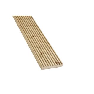 Kiefer, Terrassendiele, gehobelt, profiliert, behandelt, PEFC 28x145 mm