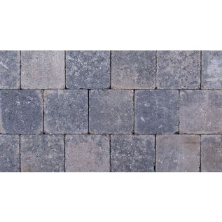 Grau-Schwarz Pflastersteine getrommelt