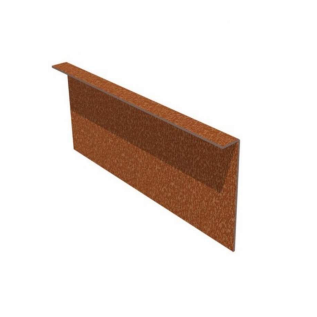 Einfassung aus Cortenstahl 10 MM gebogen, 2500 MM