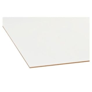 MDF, Lackträgerfolie zweiseitig, weiß, PEFC 244x122 cm