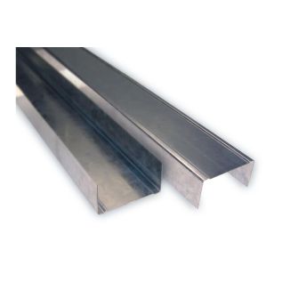 Metallständer, Horizontalprofil Wand U75 Stahl 4000 mm