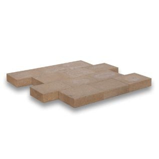 Creme-Weißzement Pflastersteine gerade